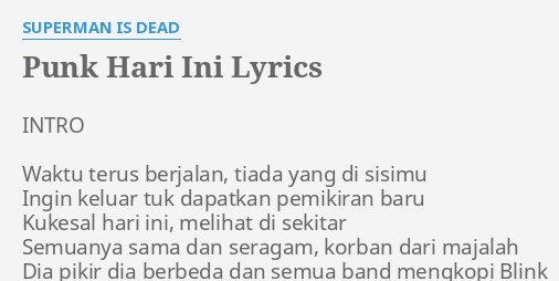 Superman lyrics