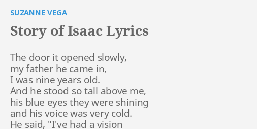 story of isaac lyrics