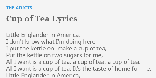 a cup of christmas tea lyrics