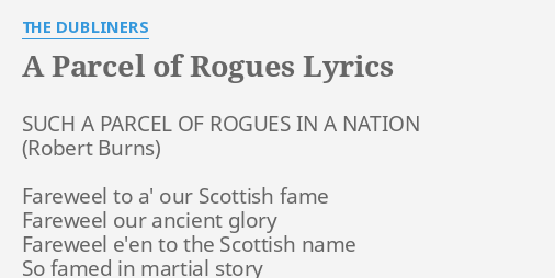 The Dubliners – Parcel of Rogues Lyrics