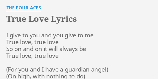 only an act of true love lyrics