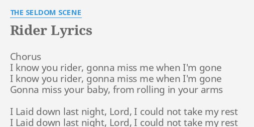 Rilès – Enjoy The Ride Lyrics