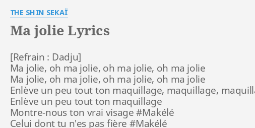 Sha trop jolie (vazohh pas beau) - song and lyrics by MAPESS