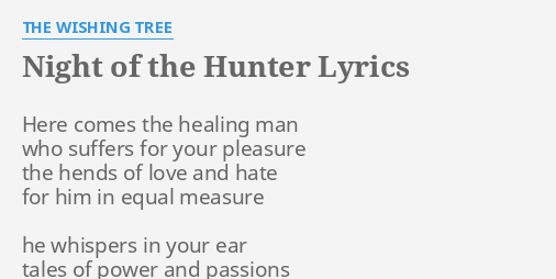 night of the hunter movie song lyrics