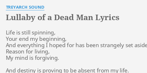 lullaby of a dead man lyrics