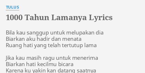 Judul lagu jika kau masih ragu untuk menerima