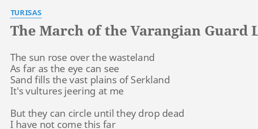 march of the varangian guard