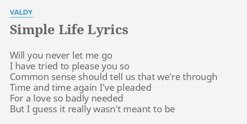 The Simple Life - From The Simple Life/Theme - song and lyrics