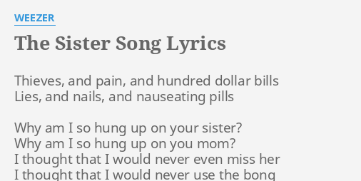 you can call your sister song lyrics