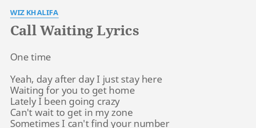 call waiting lyrics