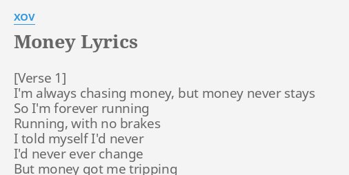 money lyrics