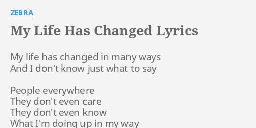 because of you my life has changed lyrics michael pangilinan